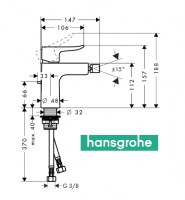 HANSGROHE METRIS BIDE